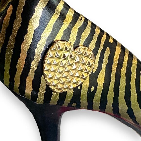 Iron Fist Hands Off Thumbprint Peep Toe Platform Stiletto Hees - Picture 4 of 15